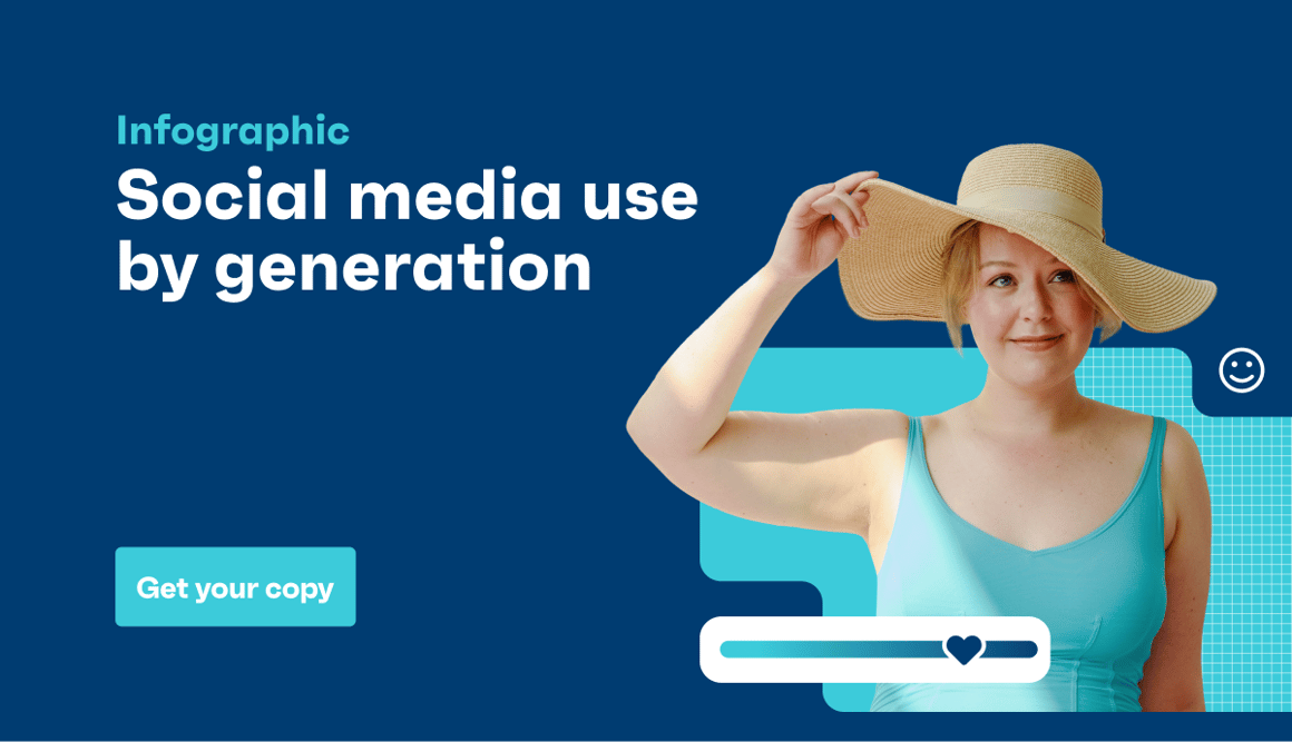 Infographic - Social media use by generation